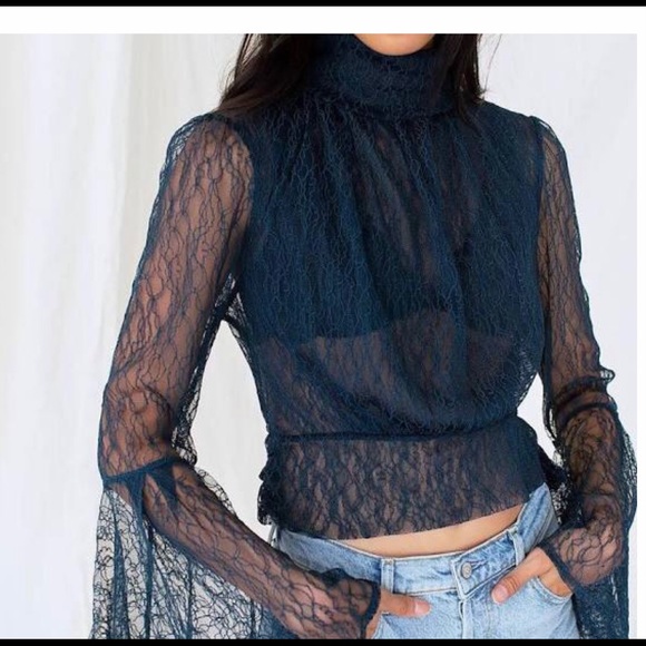 Free People Rule Breaker lace top - Picture 2 of 5